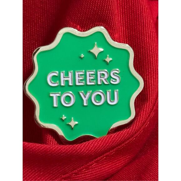 Starbucks Coffee Barista RED APRON 2-Pocket - with pin - Picture 3 of 3